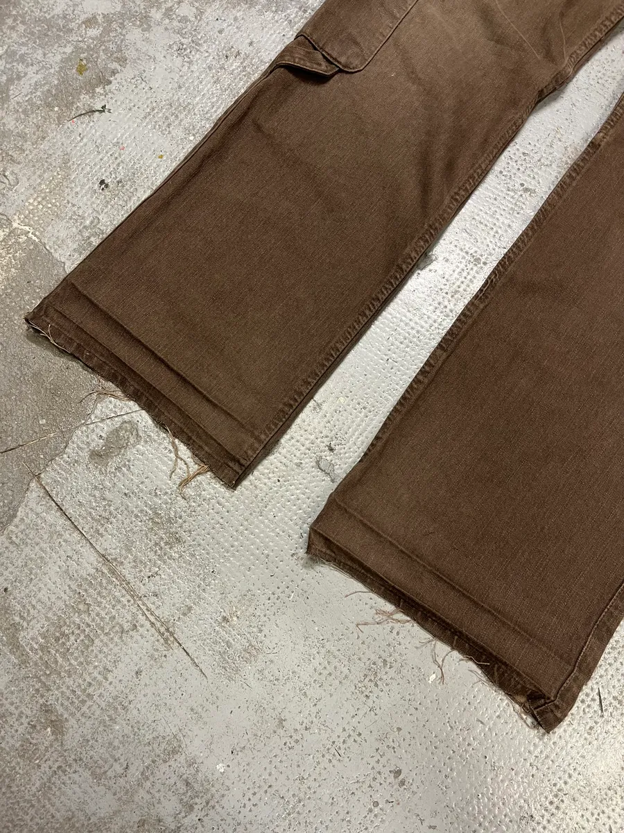 2000s Versace Brown Utility Cargo Large Pants - Image 6