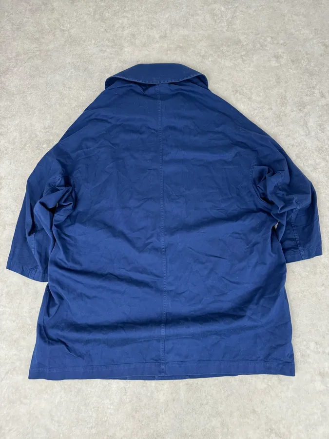 2000s Yohi Yamamoto Y’s Blue Japan Worker Long Jacket - Image 5