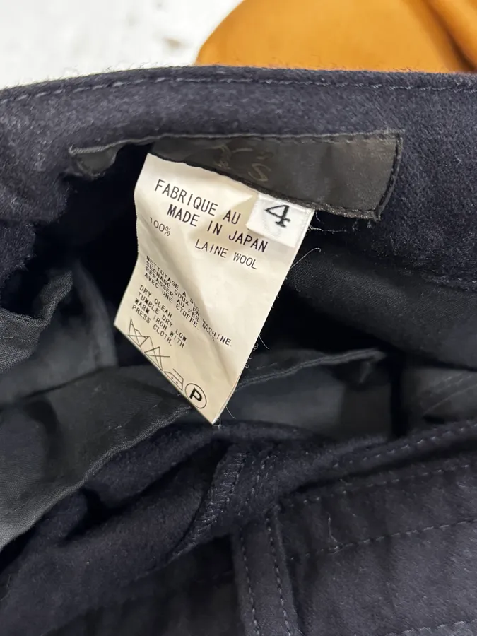 2000s Yohji Yamamoto Belted Black Pants - Image 8