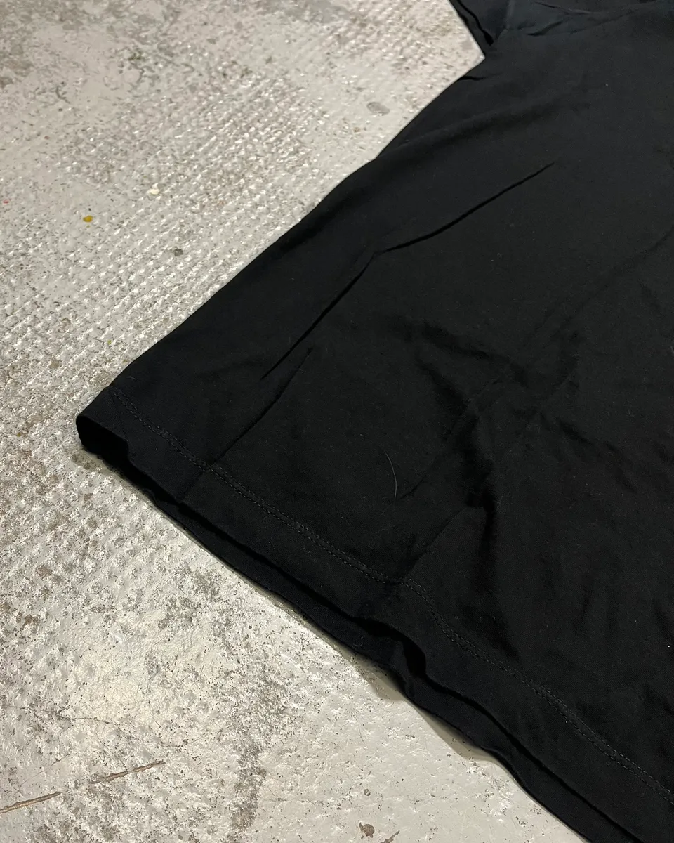 2000s Yves Saint Laurent Black Bat T-Shirt - Image 8
