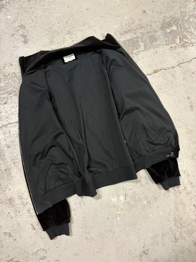 2000s Yves Saint Laurent Black Embroidered Velvet Jacket - Image 7