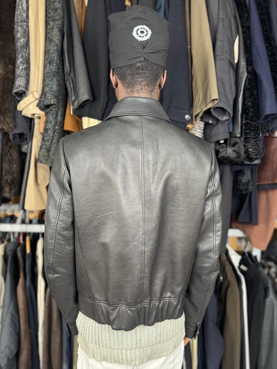 2000s Yves Saint Laurent Black Leather Premium Jacket - Image 3