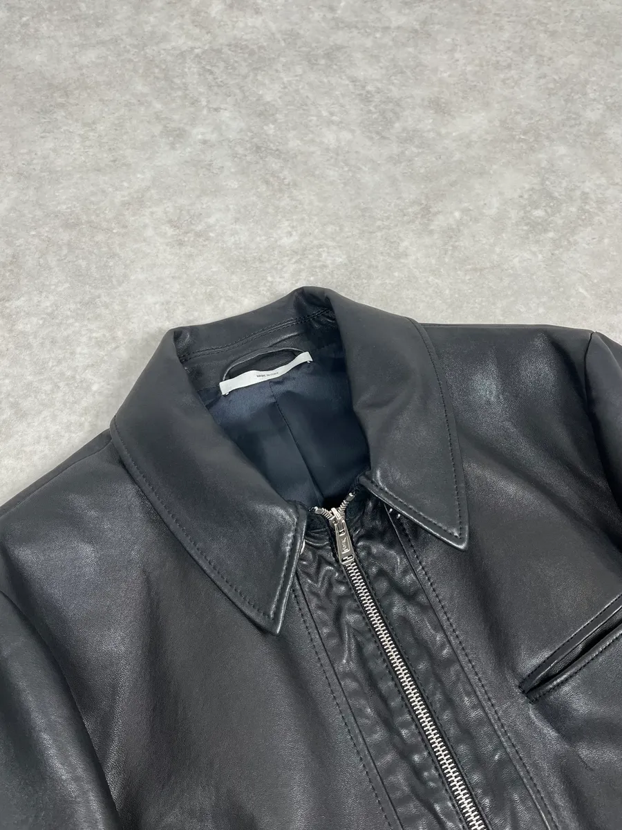 2000s Yves Saint Laurent Black Leather Premium Jacket - Image 5