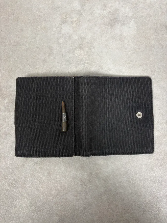 2000s Yves Saint Laurent Black Mombasa Canva Wallet - Image 5