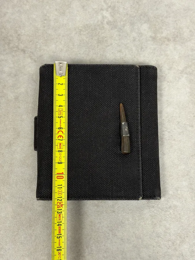 2000s Yves Saint Laurent Black Mombasa Canva Wallet - Image 8
