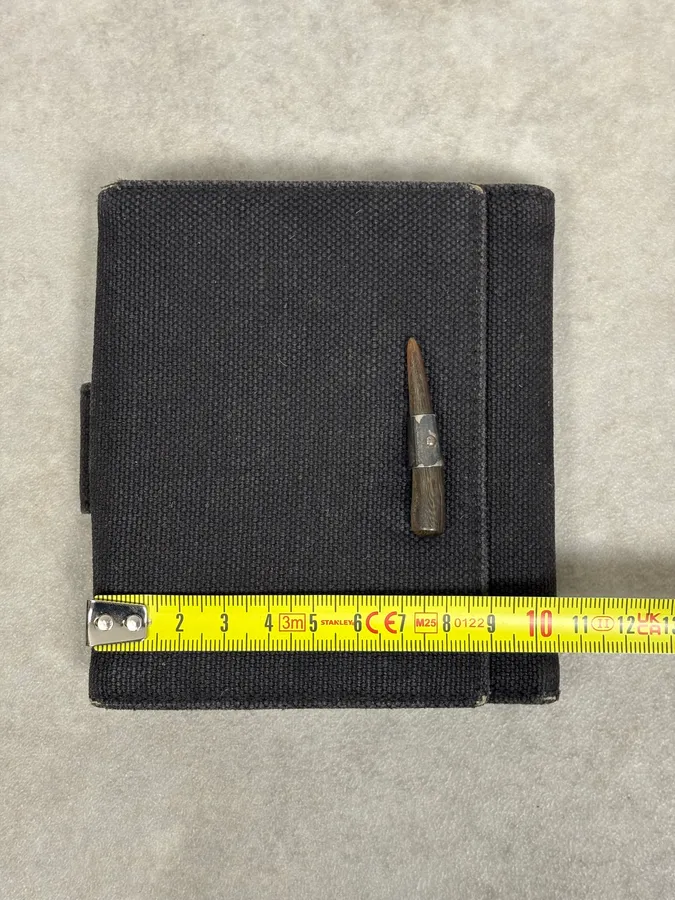 2000s Yves Saint Laurent Black Mombasa Canva Wallet - Image 9