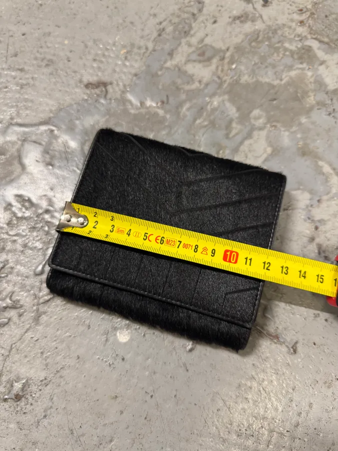 2000s Yves Saint Laurent Black Pony Hair Wallet - Image 10