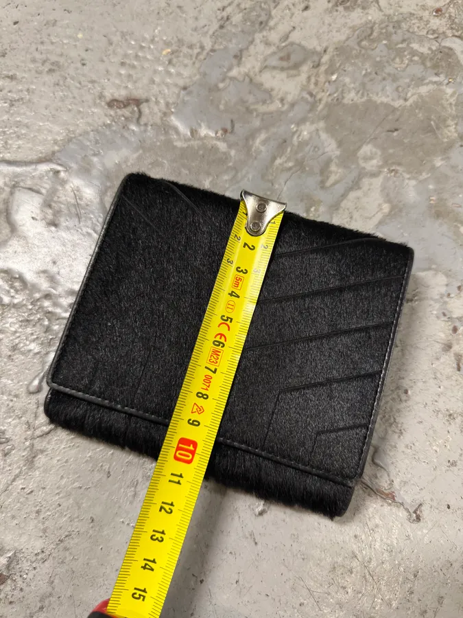 2000s Yves Saint Laurent Black Pony Hair Wallet - Image 11