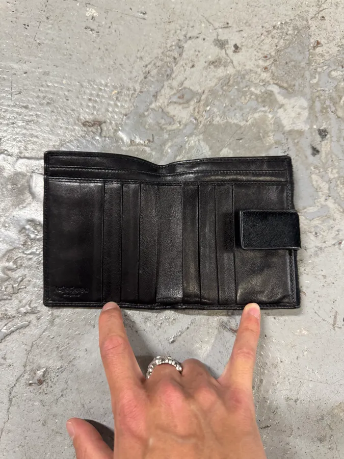 2000s Yves Saint Laurent Black Pony Hair Wallet - Image 4