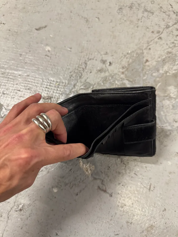 2000s Yves Saint Laurent Black Pony Hair Wallet - Image 7