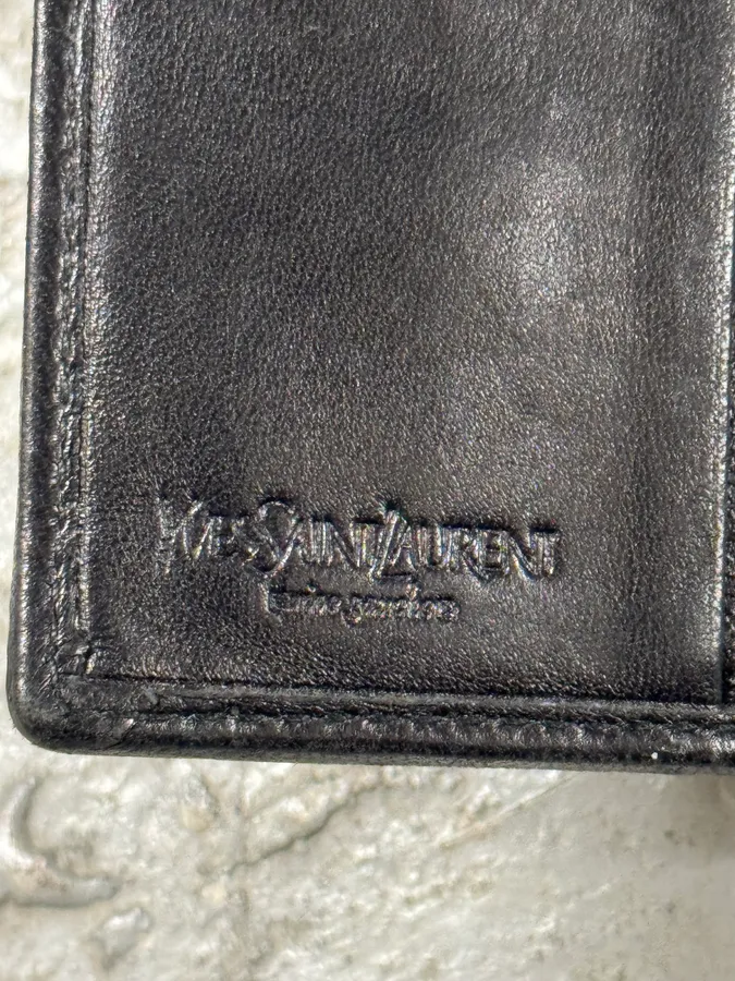 2000s Yves Saint Laurent Black Pony Hair Wallet - Image 9