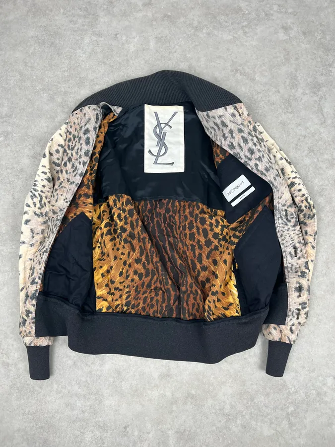 2000s Yves Saint Laurent Leopard Print Jacket by Tom Ford - Image 9