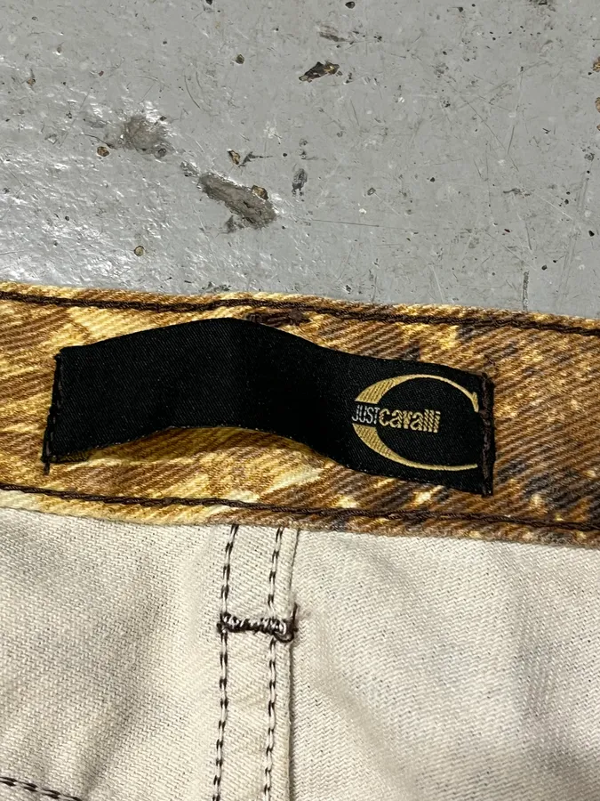2001 Cavalli Brown Python Effect Pants - Image 12