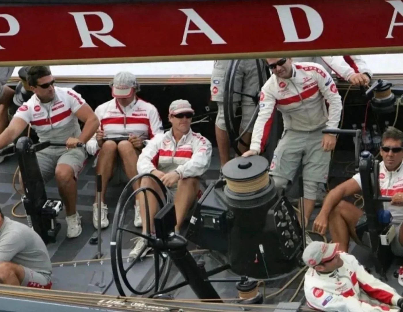 2003 Prada Luna Rossa Racing Challenge Sleeveless Jacket & Cap (L) - Image 3