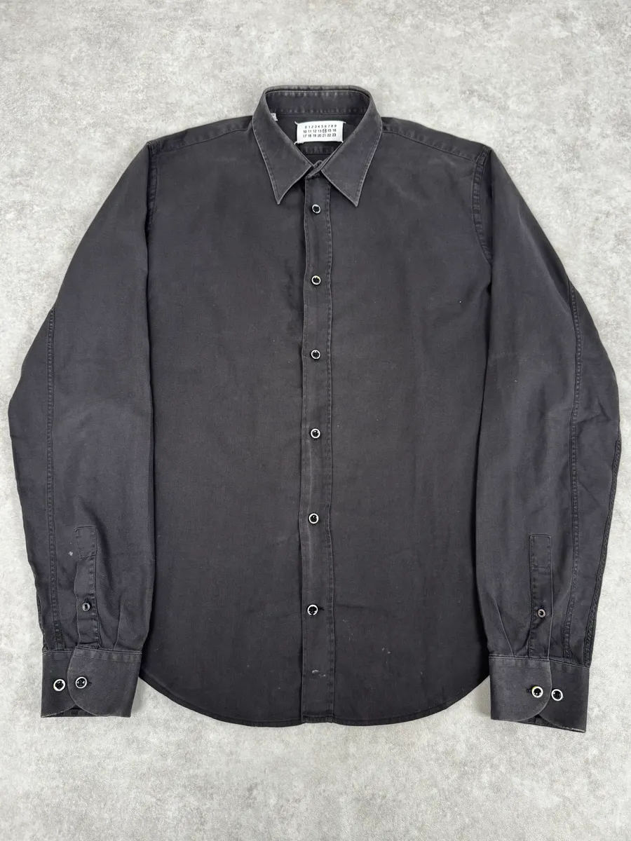 200s Maison Margiela Dark Grey Classic Heavy Shirt