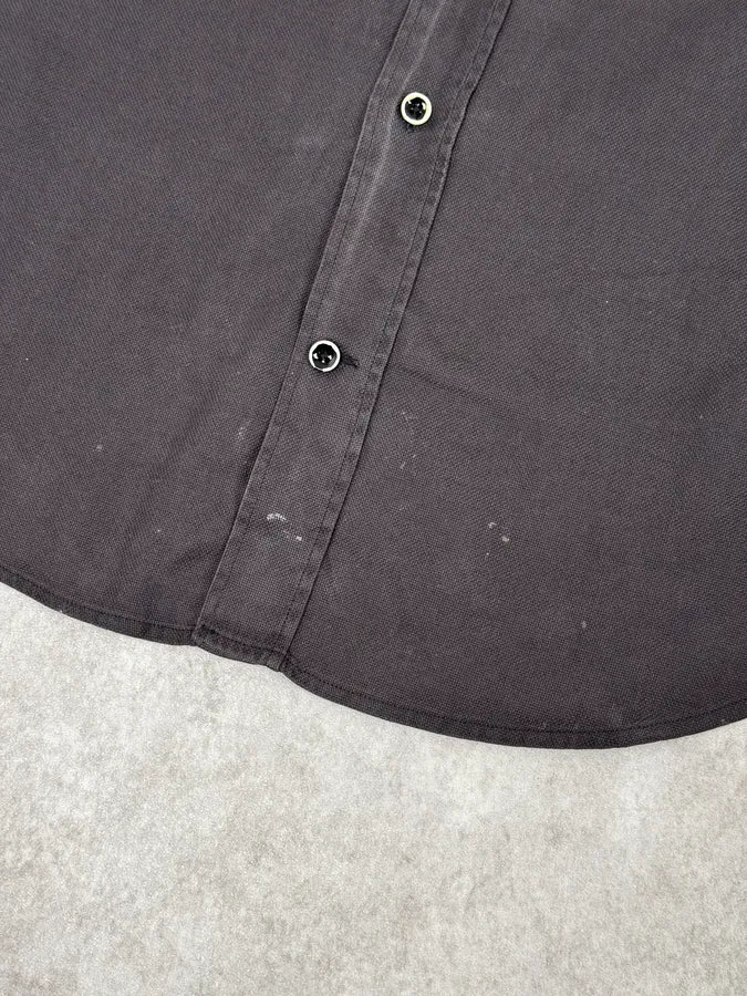 200s Maison Margiela Dark Grey Classic Heavy Shirt - Image 10