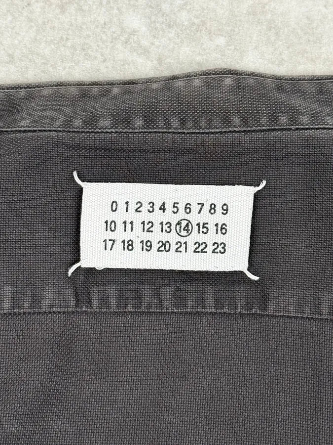 200s Maison Margiela Dark Grey Classic Heavy Shirt - Image 11