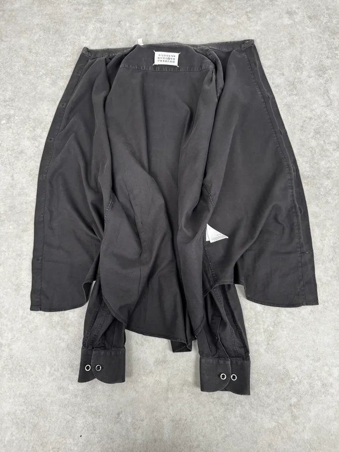 200s Maison Margiela Dark Grey Classic Heavy Shirt - Image 7