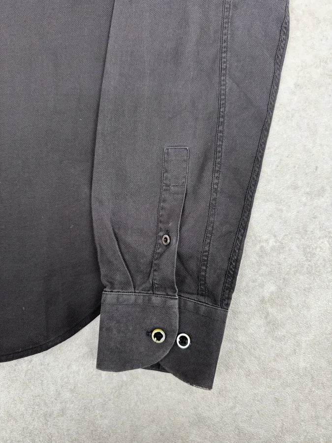 200s Maison Margiela Dark Grey Classic Heavy Shirt - Image 8