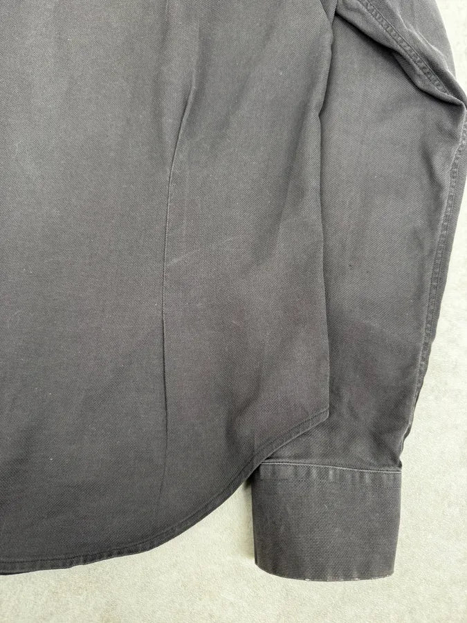 200s Maison Margiela Dark Grey Classic Heavy Shirt - Image 9
