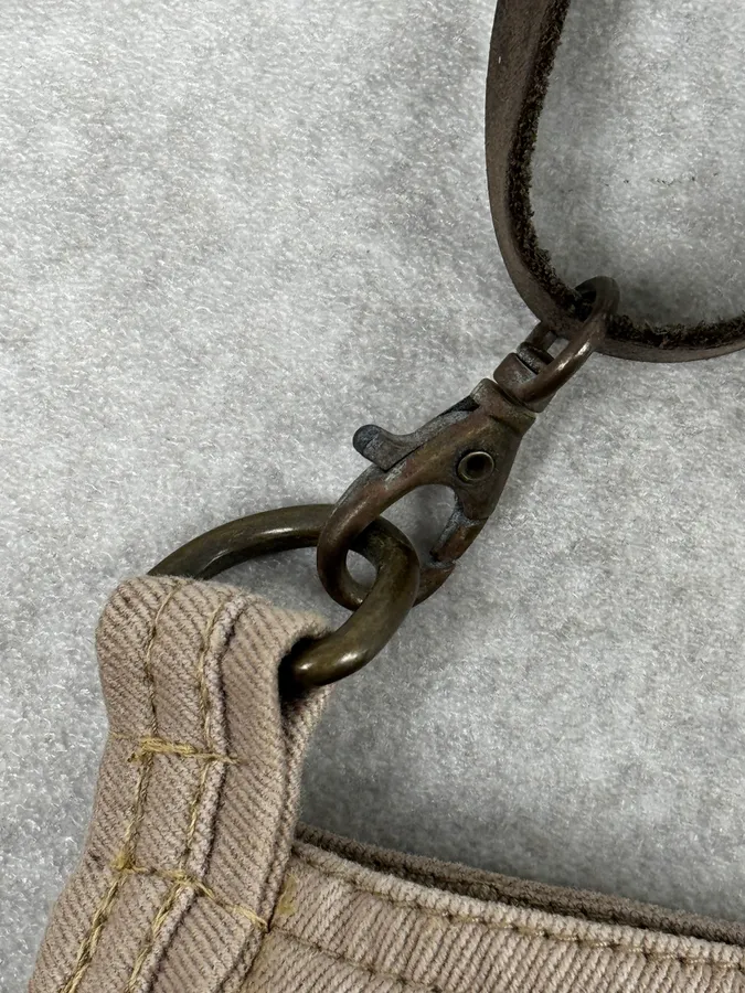 2010s Armani Beige Cargo Trompe LOeil Shoulder Bag - Image 10