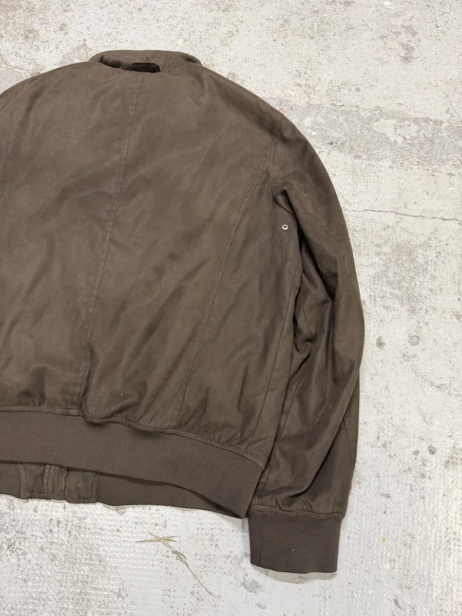 2010s Armani Collezioni Brown Bomber Jacket - Image 9