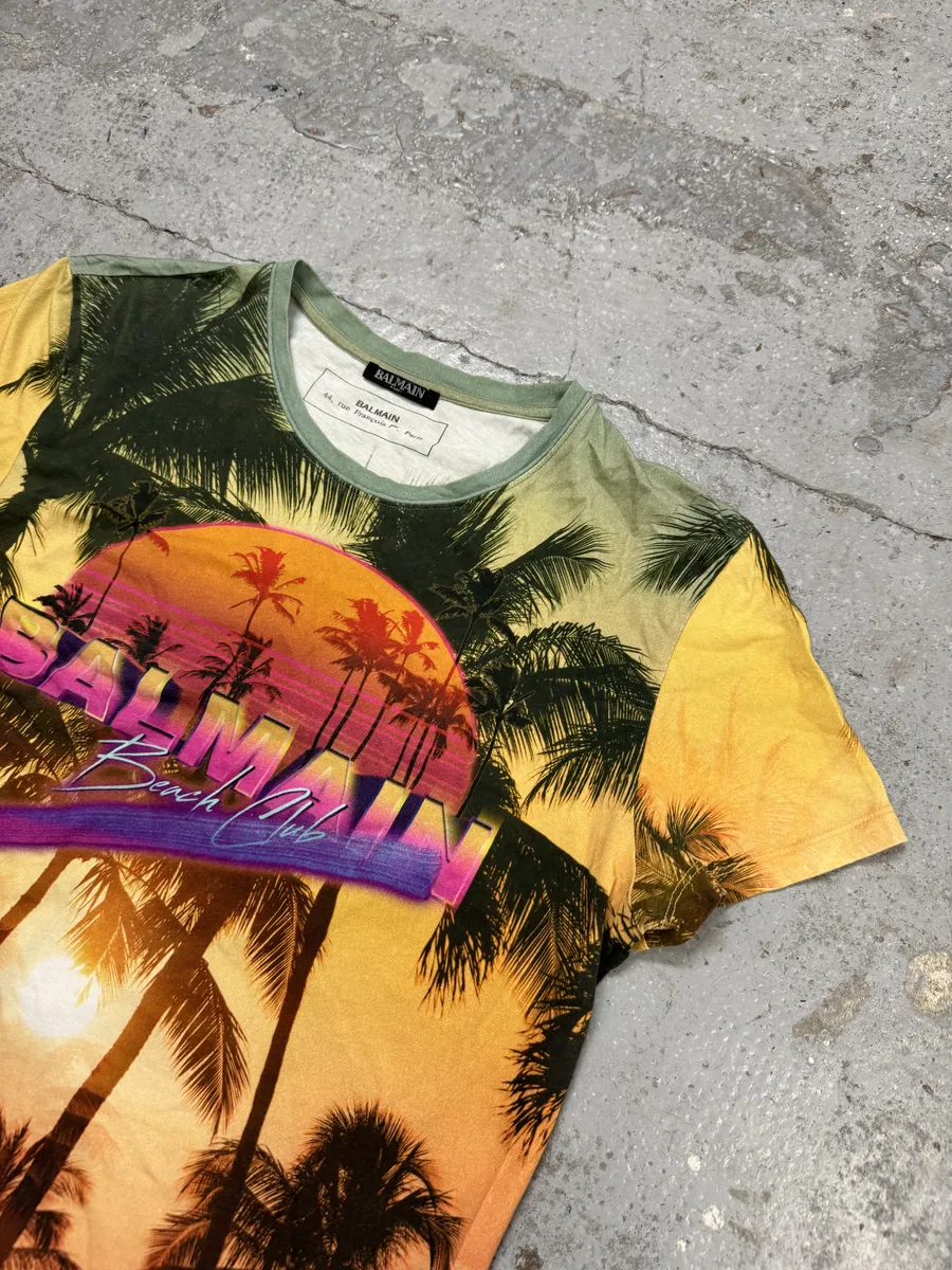 2010s Balmain Beach Club T-Shirt - Image 5