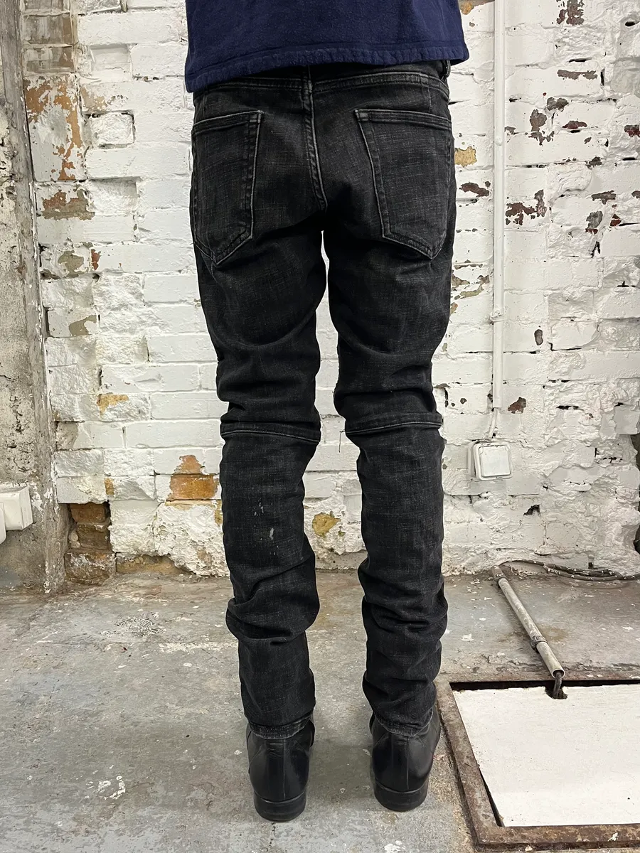 2010s Balmain Biker Black Denim Jeans - Image 5