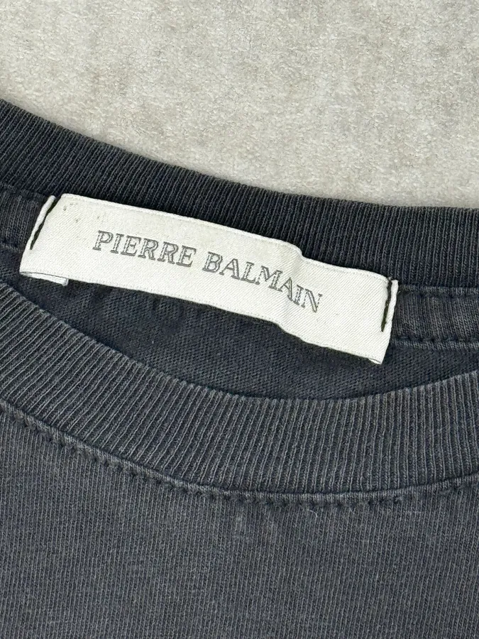 2010s Balmain Black Tribal Cross Graphic T-Shirt By Christophe Decarnin - Image 8
