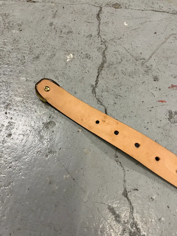 2010s Balmain Golden Cowboy Green Leather Belt - Image 10