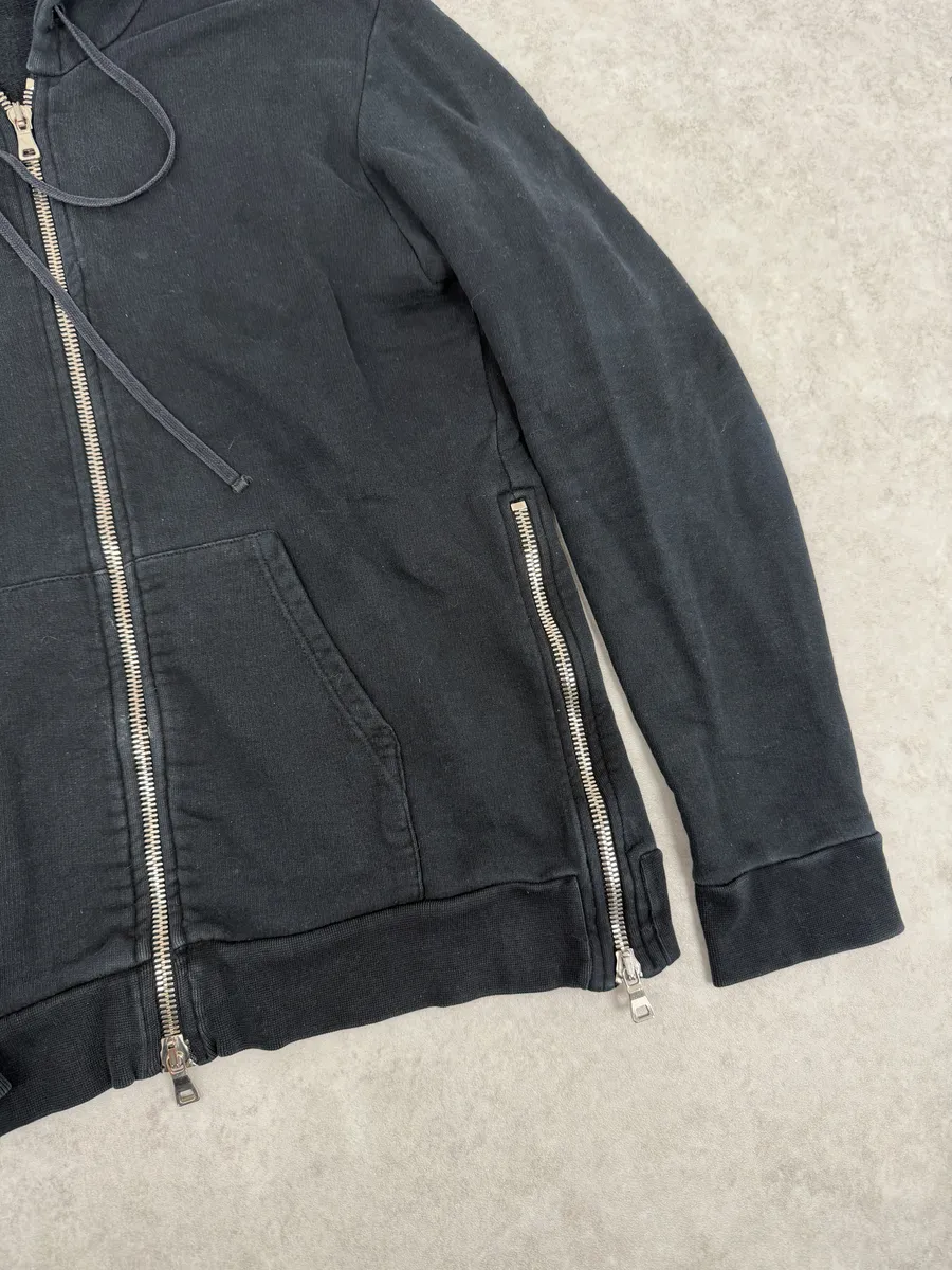 2010s Balmain Multi Zip Black Zip-up Hoodie - Image 6