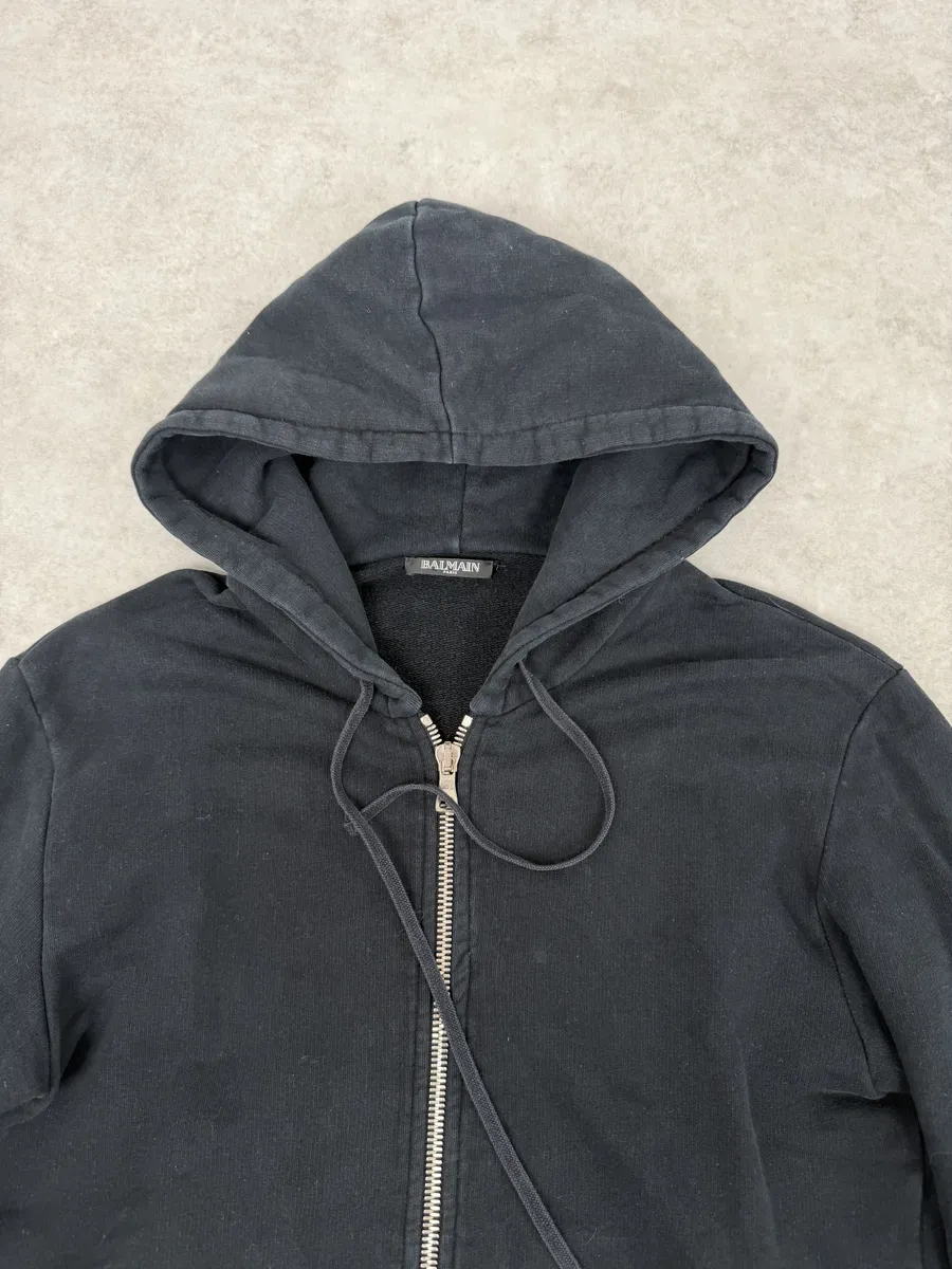 2010s Balmain Multi Zip Black Zip-up Hoodie - Image 8