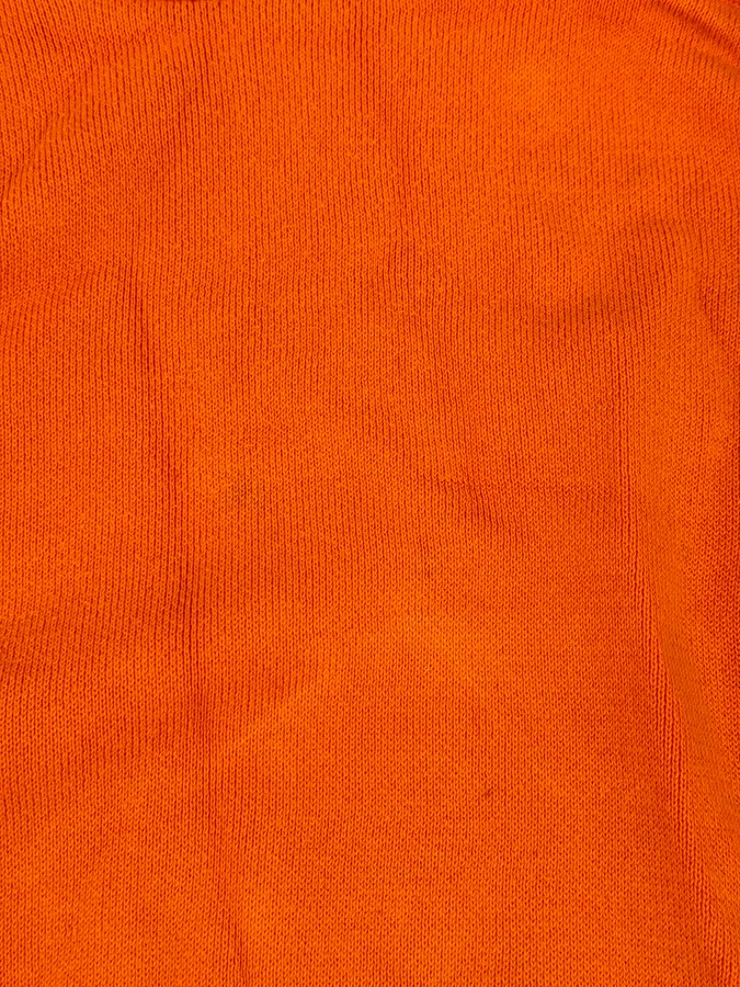 2010s Balmain Orange Buttoned Hooded Sweater - Image 12
