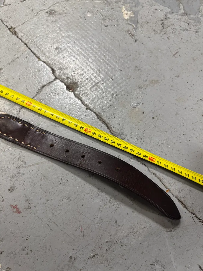 2010s Balmain Woven Canva Brown Leather Belt - Image 9