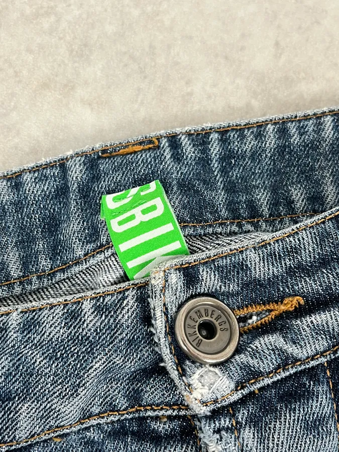 2010s Bikkembergs Blue Avant-Garde Denim Jeans - Image 9