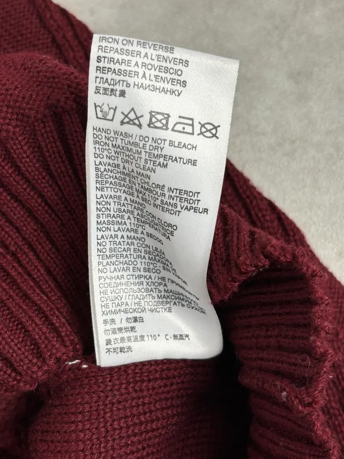 2010s Bikkembergs Burgundy Wool Turtleneck Sweater - Image 10