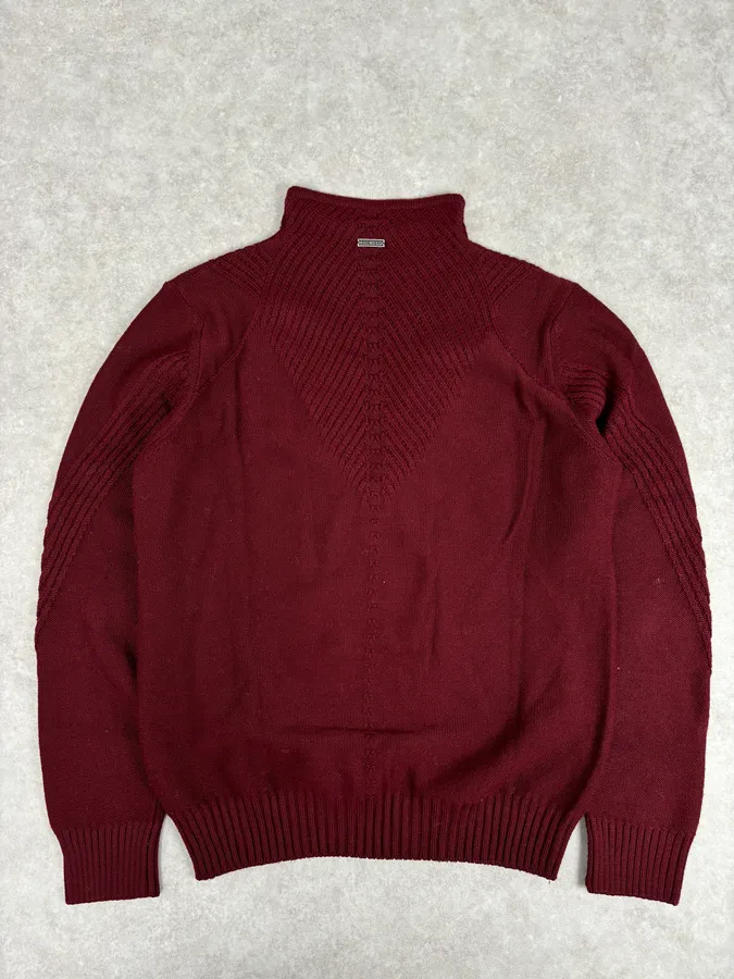2010s Bikkembergs Burgundy Wool Turtleneck Sweater - Image 5