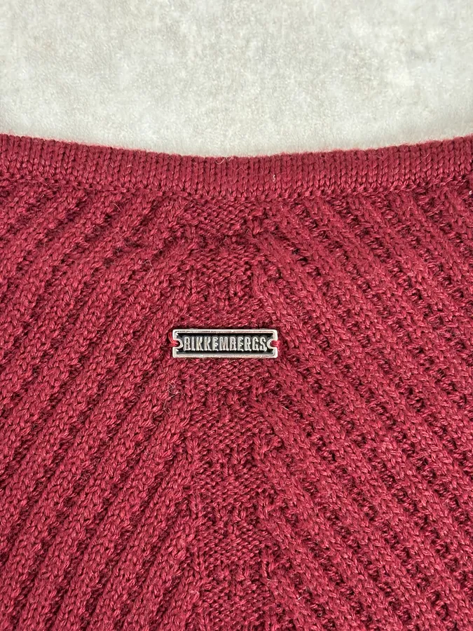 2010s Bikkembergs Burgundy Wool Turtleneck Sweater - Image 7