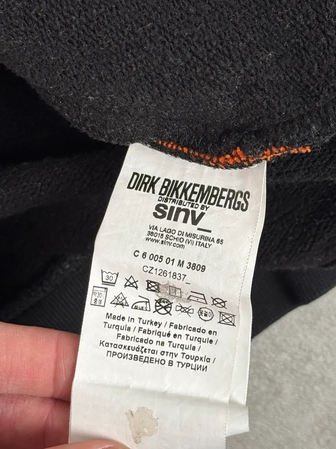 2010s Bikkembergs X Orange Black Hoodie - Image 10