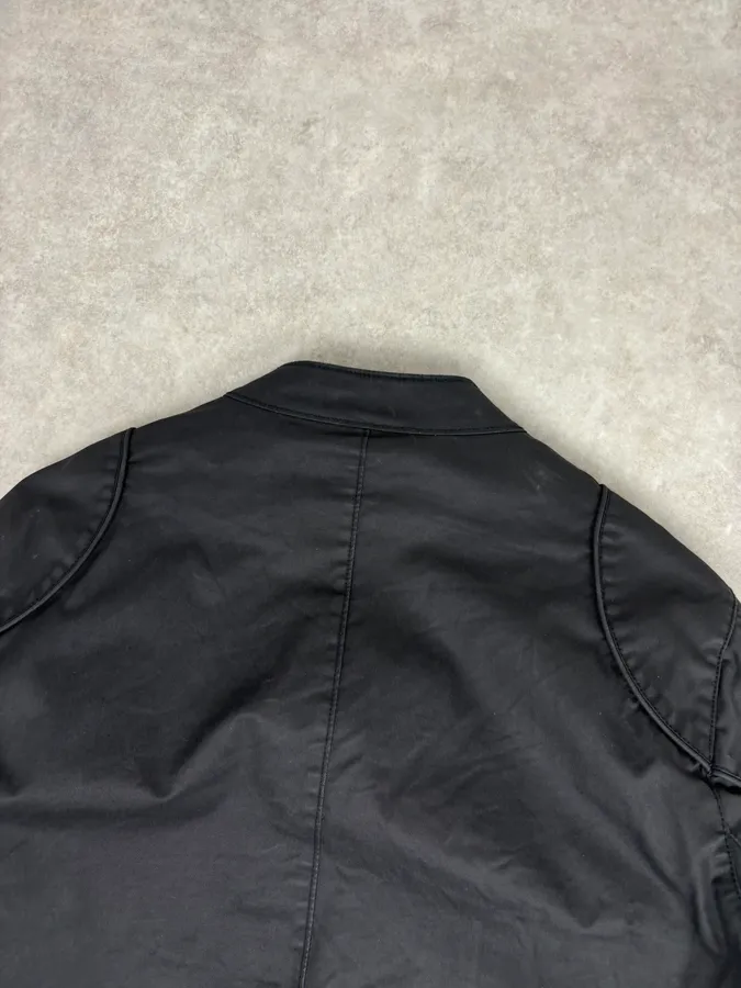 2010s Black Nylon Bomber Multi-Zip Jacket - Image 6