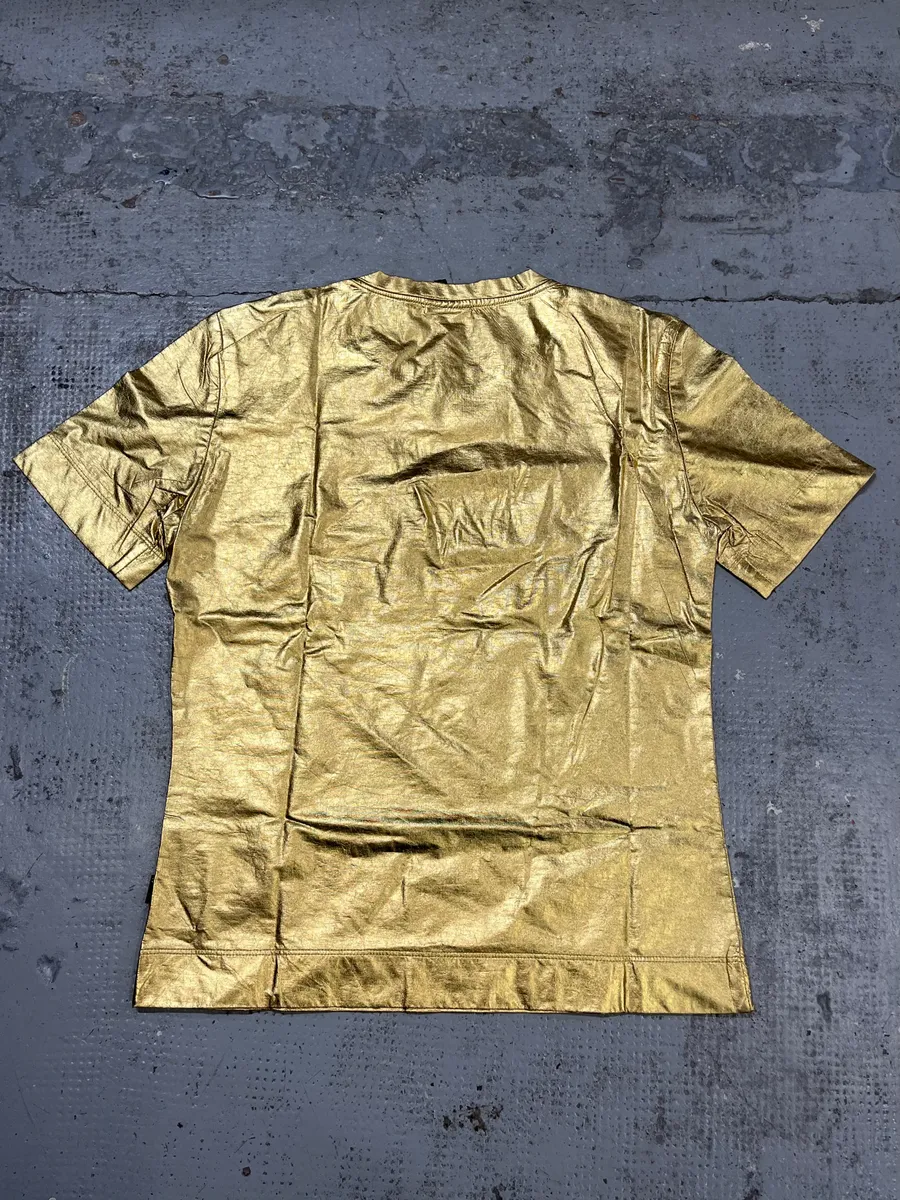 2010s Cavalli Gold Cotton Zebra Print T-Shirt - Image 7