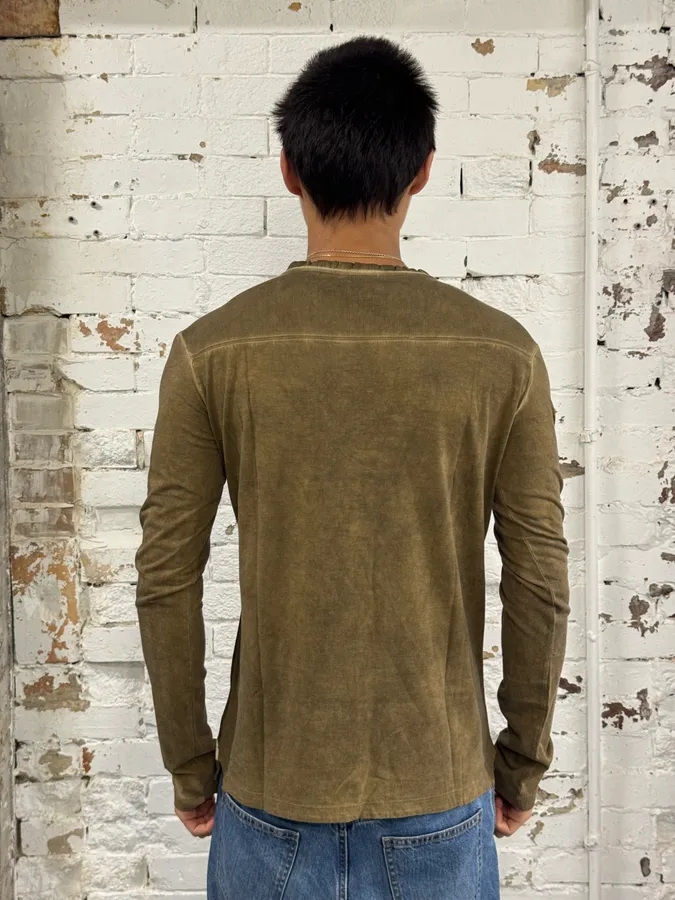 2010s Cavalli Green Military Longsleeves - Image 3