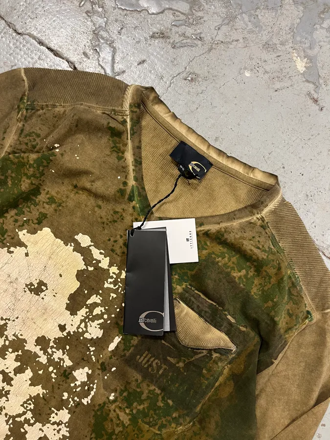 2010s Cavalli Green Military Longsleeves - Image 5
