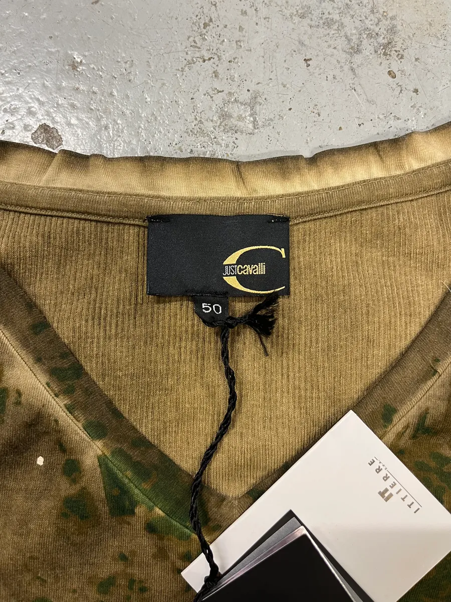 2010s Cavalli Green Military Longsleeves - Image 8