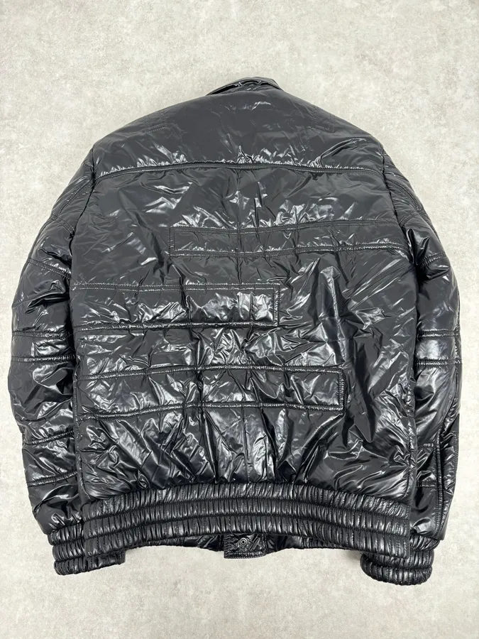 2010s Daniele Alessandrini Black Puffer Nylon Quilted Jacket - Image 5