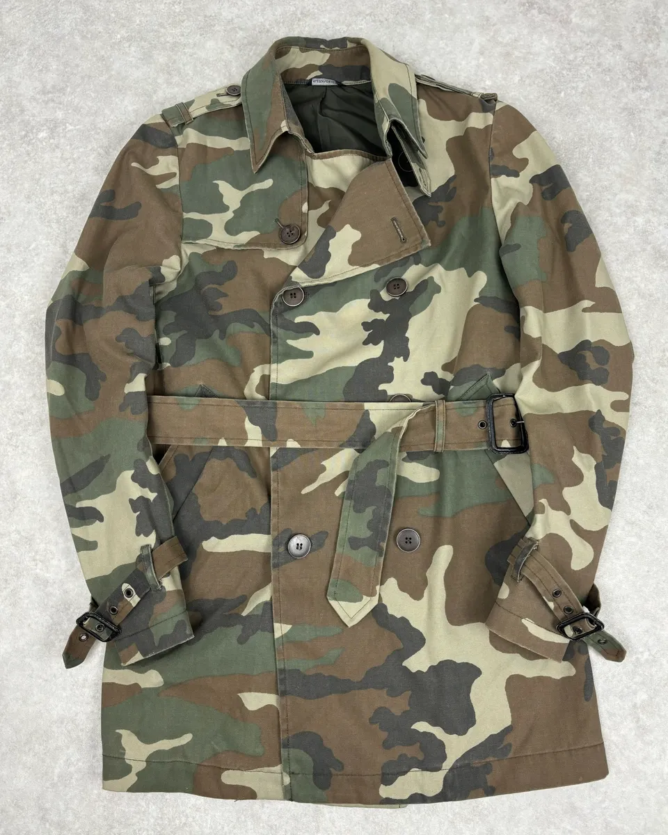 2010s Daniele Alessandrini Camo Trench Coat