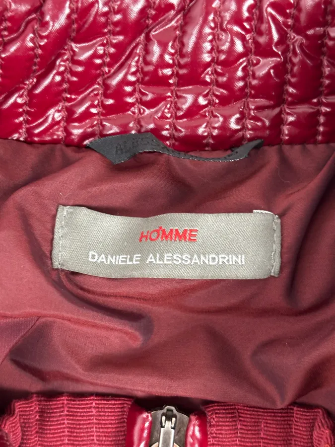 2010s Daniele Alessandrini Red British Puffer Jacket - Image 11