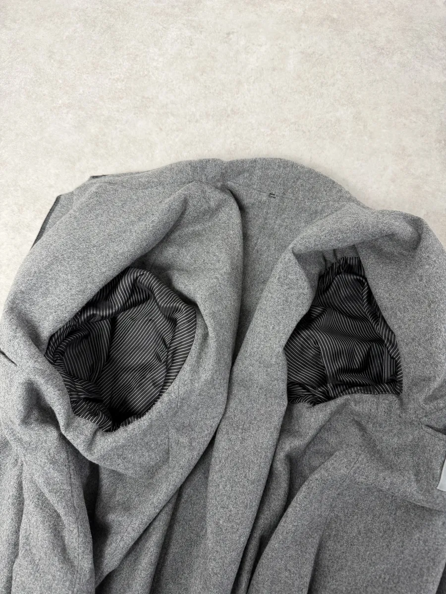 2010s Dior Black Calf Leather & Cashmere Premium Jacket by Kris Van Assche - Image 12