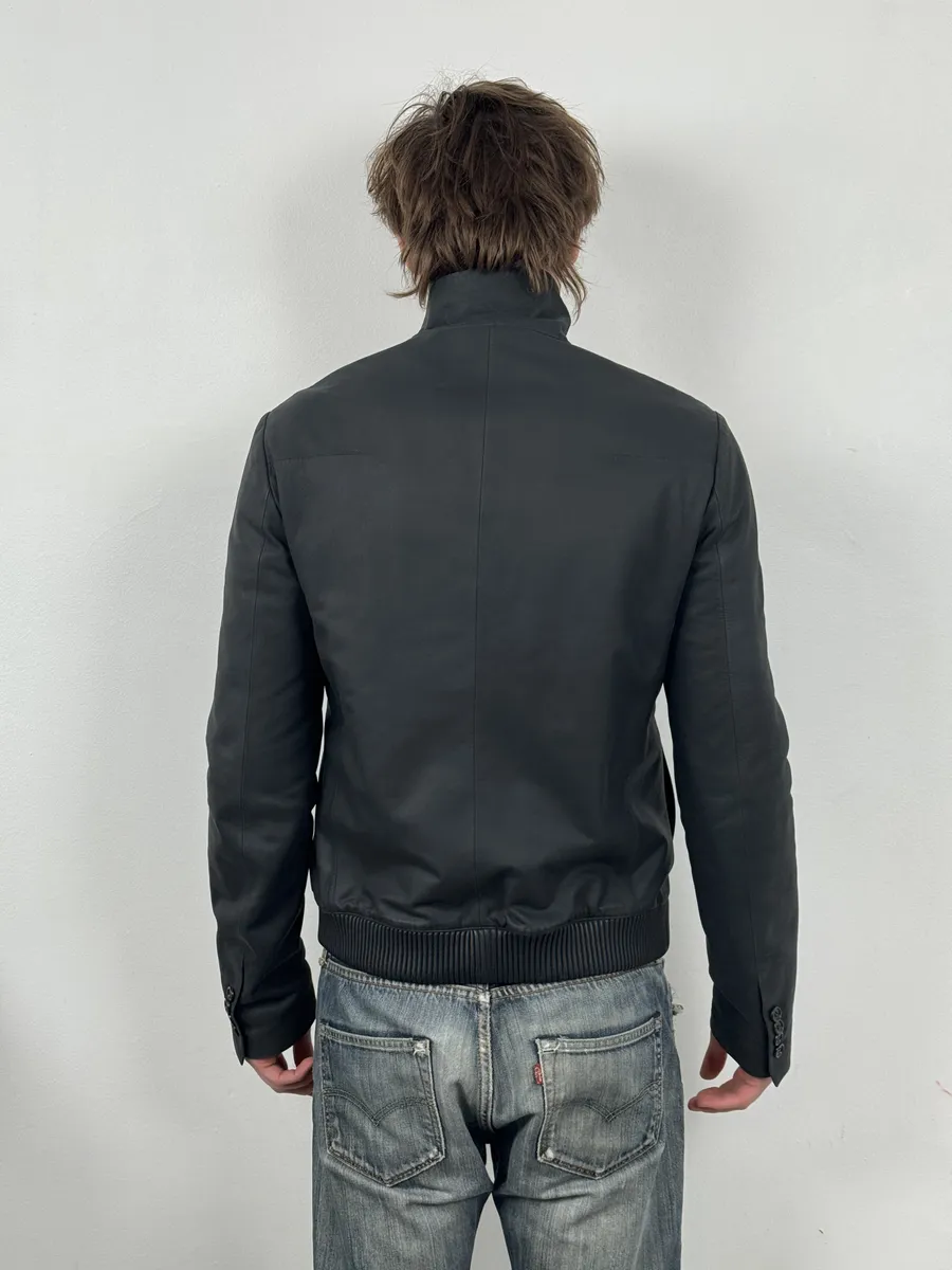 2010s Dior Black Premium Lamb Leather Jacket - Image 4