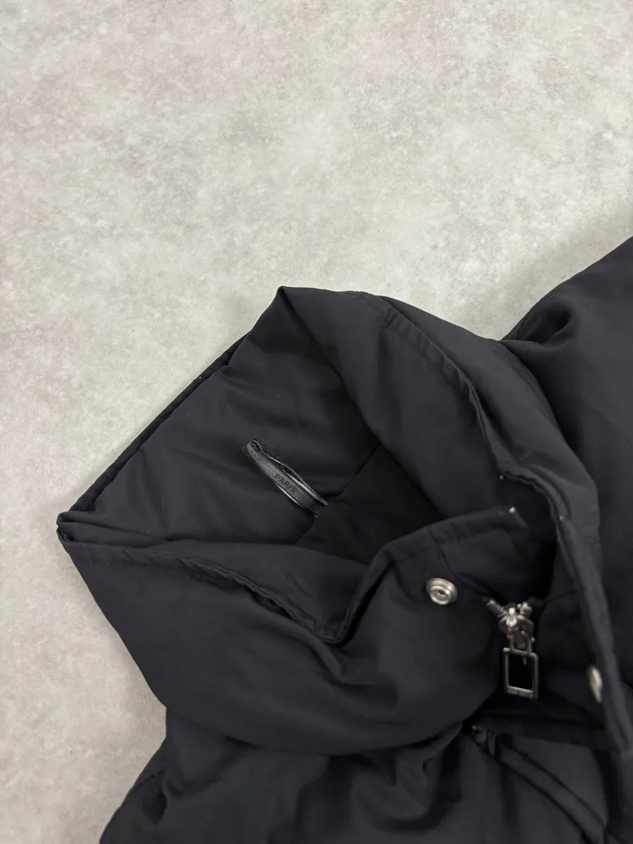 2010s Dior Black Silk Bomber Jacket - Image 4